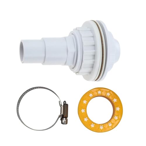 Accesorio de chorros de retorno para piscina,Kit de chorros de retorno para piscina | Adaptador de juntas Abrazadera Rosca Cinta incluida | Kit completo de chorros de salida de retorno para piscina de