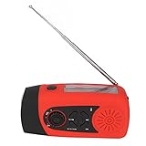 Batterie de grande capacité: La radio de lampe de poche à manivelle a une batterie de 2000mAh de haute capacité, qui peut être utilisée comme puissance mobile d'urgence, pour l'extérieur.