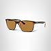 Ray-Ban Mens RB4181 Square Sunglasses, Light Havana/Polarized Brown, 57 mm