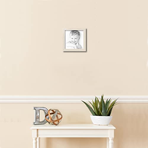 Arttoframes 8X8 Inch White Picture Frame, This 1 Inch Custom Wood Poster Frame Is Old White - Comes With Regular Glass And Corrugated Backing (Womd11235-8X8) #TOP1