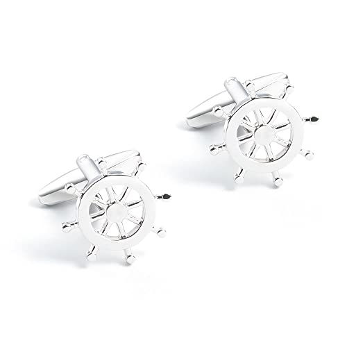 Gemelos de timón accesorios de hombre para camisa puño francés
