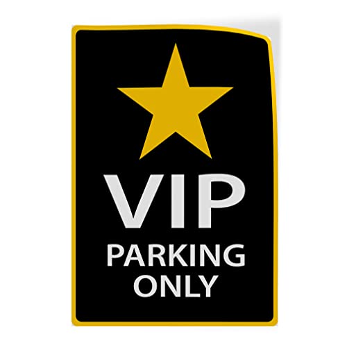 Industrial Decals Vertical Vinyl Stickers VIP Parking Sign A Parking Industrial Safety Sign Label Design Only 9x12Inches Design Only