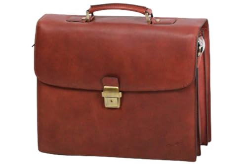 Cartable Arizona Gérard Henon en cuir de vachette pleine fleur de prestige