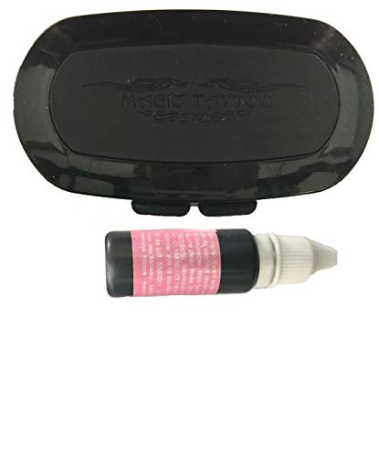 Encre De Tatouage Temporaire 15 ML + Encreur Magic Tattoo -Pierre Tatouage Temporaire Ephémère Magic Tattoo