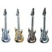 Rhode Island Novelty 42 Inch Gold and Silver Rock Guitar Inflatables Set of 12
