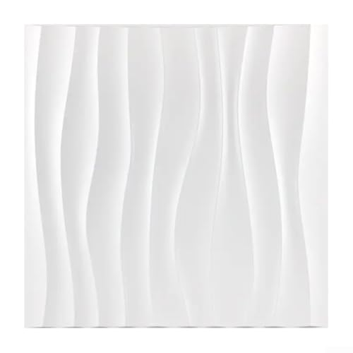 Panel de pared de PVC para impresionantes diseños de interiores en cualquier habitación (blanco)