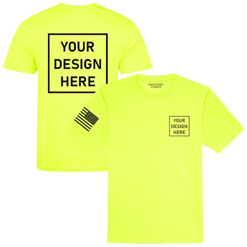 Custom Shirts for Men & Women, Dry Wicking Shirts for Men, UV Moisture Wicking Shirt, Construction Sun Protection Workwear Black4