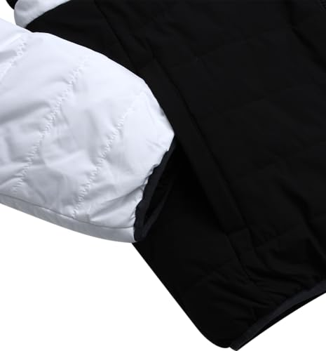 Perry Ellis Men's Puffer Jacket - Full Zip Up Reversible Color Block Hoodless Puffer Jacket for Men (S-XXL)4