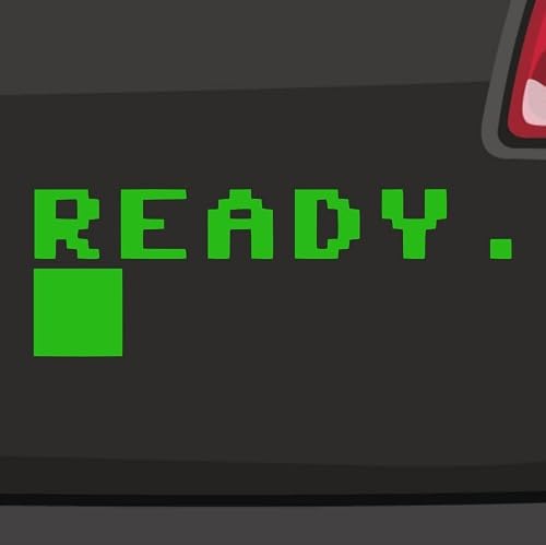 generisch - Ready. Aufkleber -6 Größen 21 Farben- Commodore C64 8-Bit Retro Pixel Error PC
