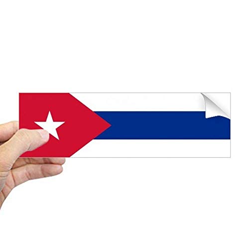 Bandera de Cuba adhesivo rectangular para personalizar tu portatil