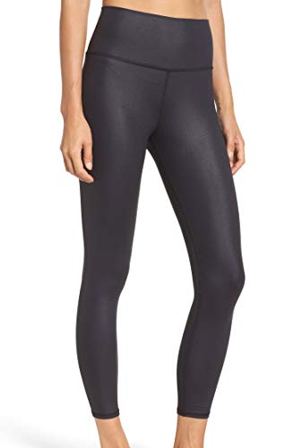 ALO 7/8 High Waist Airbrush Leggings Black LG