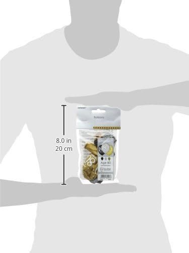 Amscan Gold Sparkling 80th Balloons