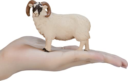 Showpiece Puzzles MOJO Premium handbemalte Bauernhoftier-Figuren (Schaf – Schwarze Ram)