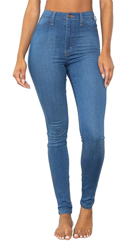 Vibrant Women's Denim Skinny Jeans – Super Stretch High Waisted