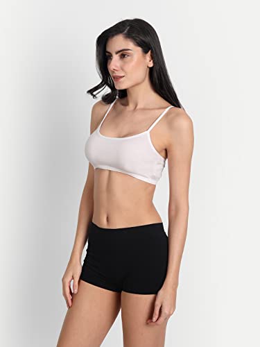 Image of Aimly Women's Cotton Non-Padded Non-Wired Low Coverage Sports Bra Pack of 3