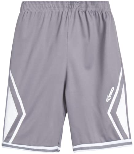 Tko Boys' 6-Pack Mesh Active Athletic Performance Dry Fit Basketball Shorts (8-16), Size 10-12, Geometric Assortment #TOP6