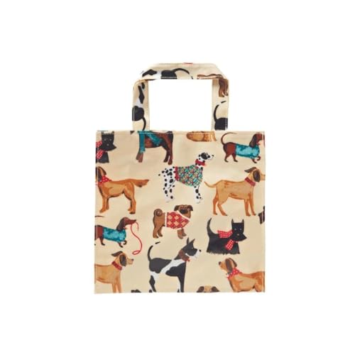 Image of Ulster Weavers PVC Bag - Durable 100% Cotton with Wipe Clean Coating and Polyester Lining, Everyday Use, Easy to Clean, Sturdy Construction, Small, Animal Theme, Hound Dog, Natural
