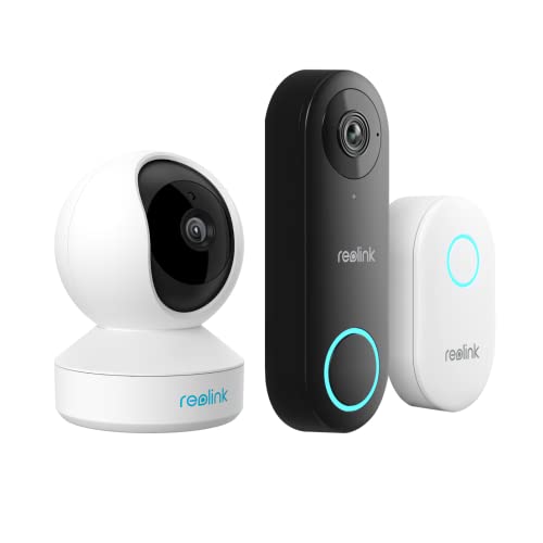 Reolink Doorbell Camera With 3Mp Indoor Camera Bundle, Remote Control In One App, No Subscription Fee, Local Storage, Works W/Goodle Assistant #TOP24