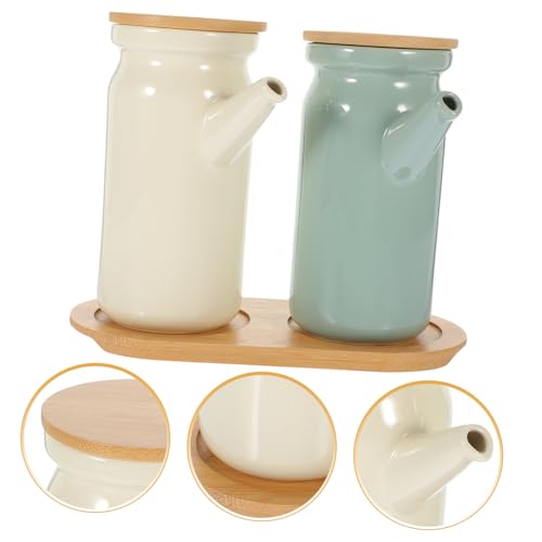 Bouteilles à condiments céramique haute résistance, distributeur d'huile durable et compact - 4