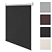 Produktbild SWANEW Thermo-Rollo, 40 cm x 160 cm (B x L) in Schwarz, ohne Bohren, Sonnen-, Sicht-, Hitze- & Kälte-Schutz,reflektierende Thermofunktion, Klemmfix für Fenster & Türen
