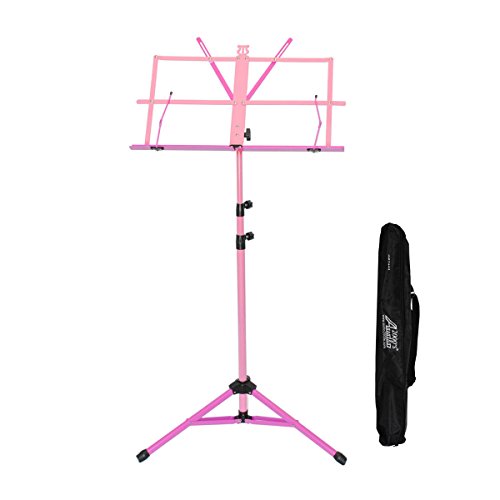 Audio 2000S 60" Height Portable Sheet Music Stand Pink/Magenta Ast4448 #TOP6