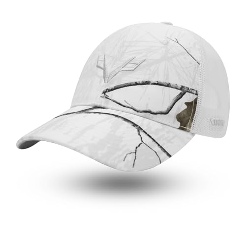 Image of LOOGU Fishing Hat Mesh Back for Men Women Adjustable Baseball Trucker Cap Snapback Hats