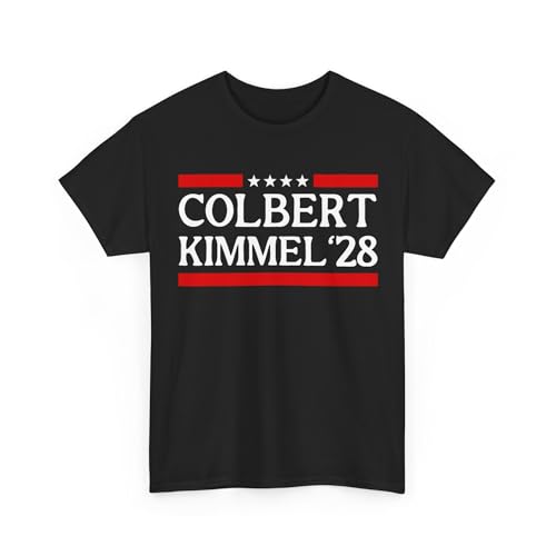 Colbert Kimmel 2028 Shirt Funny Kimmel & Colbert 2028 T-Shirt Black