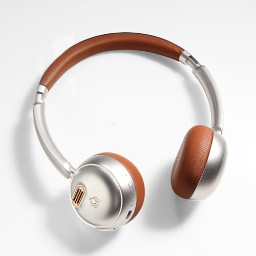 XGUO Over Ear Headphones with ANC Silver Brown
