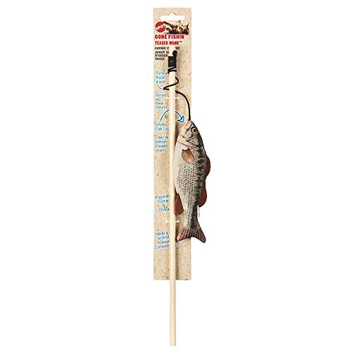 Spot Gone Fishin' Teaser Wand Cat Toy With Catnip Assorted Figures #TOP24
