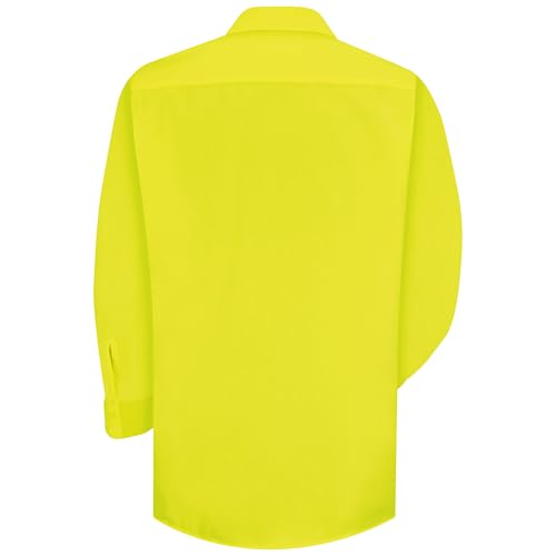Image of Red Kap Men's Long Sleeve Industrial Work Shirt | Moisture Wicking Button Up, Wrinkle Resistance Fights Fading & Stains