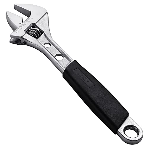 Jetech Adjustable Spanner - Professional Adjustable Wrench Shifting Spanner with Large Opening (Black, 300mm)