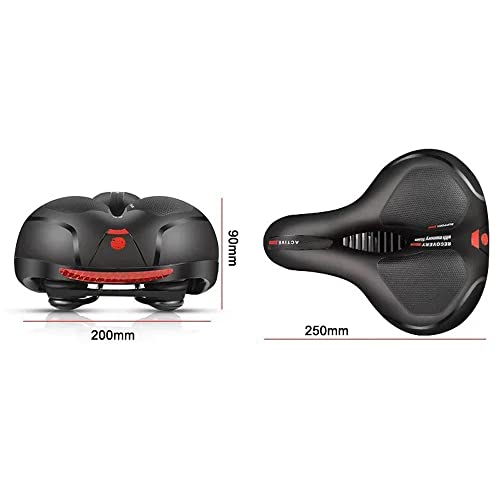 Henniu Assento de bicicleta confortável e respirável Almofada de selim de bicicleta resistente à águ