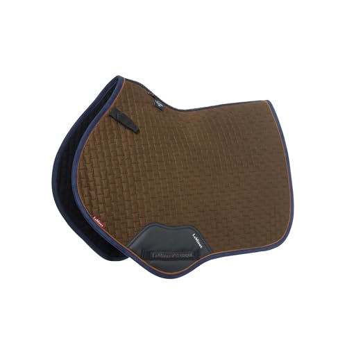 Tapis de selle en daim de randonnée LeMieux brique pour l'équitation au quotidien