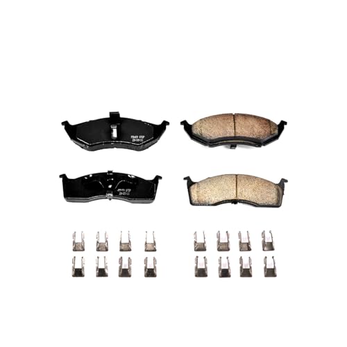 Image of PowerStop Front Brake Pads for Chrysler Intrepid 1997 |Neon 2000-02 |Dodge Neon 1995-99 |SX 2.0 2003-05 |Plymouth Neon 1995-99 - Z17 Ceramic Brake Pads with Installation Hardware, 17-642