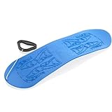Snowboard für Kinder von 3 Jahren - Kinder Snowboard ohne Bindung aus hochwertigem Kunststoff - Schlitten Board mit Ziehschnur mit Griff - Anti Rutsch Oberfläche auf der Oberseite, Blau