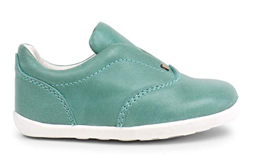 Bobux Step Up Duke Shoes_Primeros Pasos - Una Zapatilla Deportiva de Piel de Suela Flexible y Resistente. (Teal, Numeric_20)