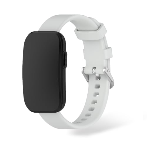 For Garmin CIRQA Smart Band �p �V���R���o���h�yYANMONGI�z�����x���g �\�t�g�V���R�� �ʋC�� �y�� �h�� �����\ �j�����p�i���C�g�O���[�j