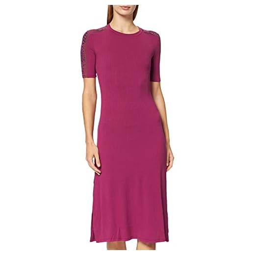 Desigual Vest_arich Robe décontractée, Rouge, Taille L Femme