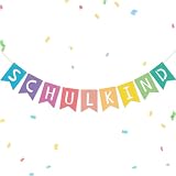 Girlande Einschulung Deko Girlande Schulkind Deko Einschulung Wimpelkette Bunt Schulkind Banner Schulanfang Banner Hängende Dekoration Aushöhlen Schulstart Mädchen Jungen