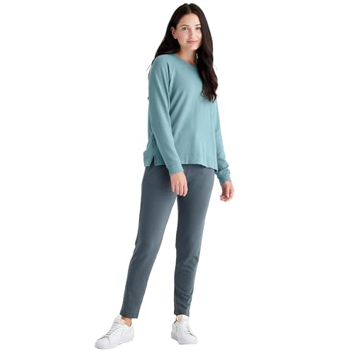 Free Fly Women's Fleece Crewneck Pullover - Bamboo Viscose Lightweight Fall Essentials, Long Sleeve Sweatshirts for Women3