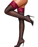 RSLOVE Sexy Bas Autofixants en Dentelle - 20D Collant Femme avec Silicone Antidérapant Bas...