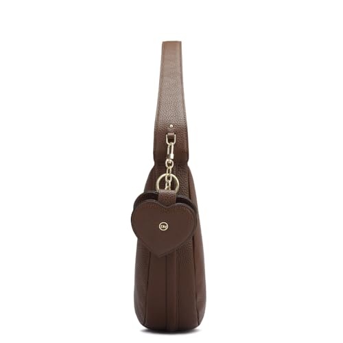 Image of Da Milano Women's Leather Shoulder Bag - Brown