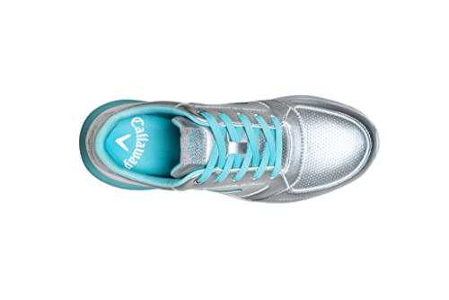 Callaway Women's Golf Shoe, Silver Light Blue, 5 Uk Wide #TOP2