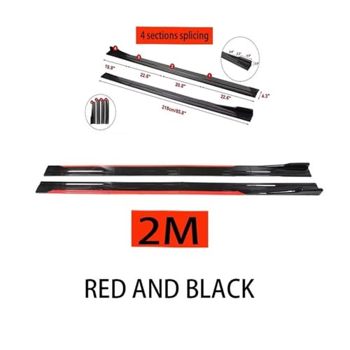 �����ԃ��C�h�{�f�B�L�b�g ���j�o�[�T�� 2.2m �T�C�h�X�J�[�g �G�N�X�e���V���� ���b�J�[ �X�v���b�^�[ �f�B�t���[�U�[ �E�B���O���b�g �E�B���O BMW �V���[�Y 4 E71 E84 E87 E89 X1 X3 X4 X5 F10 �Ή�(Red and