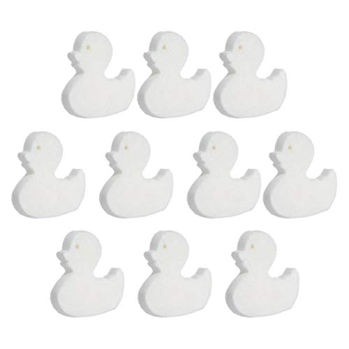 Vecksoy Lot de 1/10 éponges de nettoyage pour jacuzzi et piscine - Éponge absorbante pour enlever la boue, la saleté (blanc)