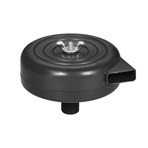 SALAKA Black Air Compressor Silencer Plastic 90 x 55mm Air Compressor Filter Silencer