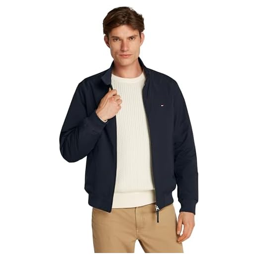 Tommy Hilfiger Harrington Jacket MW0MW37647 Autres Vestes, Blue (Desert Sky), L Homme