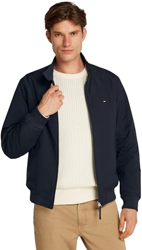 Tommy Hilfiger Uomo Giacca a Vento Harrington Impermeabile, Blu...