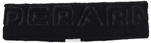 Under Armour Tiara felpuda com marca de texto adulto, preta (001)/preta, tamanho único