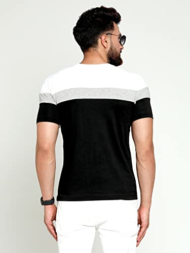 Image of AUSK Round Neck Half Sleeves Regular Fit T-Shirt for Mens